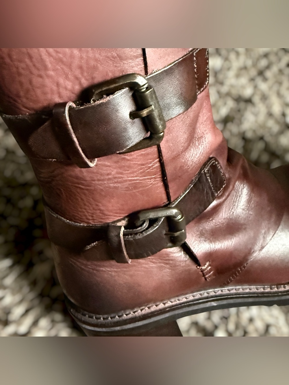 Vintage Foundry Co. Leather Buckle Boots Brown US 8 - Picture 9 of 14